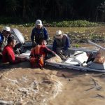 Barcos com pescadores afundam durante competição em festival de pesca no Pantanal em MT
