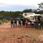 Grupo fica ilhado no Rio Coxipó e é resgatado pelo Ciopaer