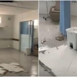 Teto de UTI desaba e pacientes em estado grave precisam ser remanejados às pressas em MT