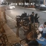 Idoso invade calçada e atropela clientes em bar em MT; veja vídeo
