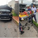 Adolescente de 14 anos é socorrido após roubar Ecosport e bater em Hilux durante perseguição