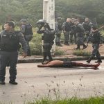 Suspeito de roubar carro e furar barreira da PRF em Cuiabá é baleado