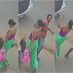 Mulher leva soco no rosto de desconhecido em rua de Cuiabá; vídeo