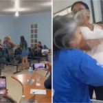 Mulher de vereador dá tapa na cara de servidora em MT; veja vídeo