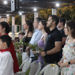 Virginia Mendes e família participam da Missa de Ramos no Rincão do Meu Senhor