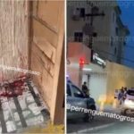 Briga na entrada de condomínio termina com um baleado em Cuiabá; veja vídeo