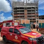 Bombeiros resgatam homem que caiu de andaime em Sinop