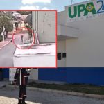 Câmera de segurança registra ação do criminoso que baleou sargento em Cuiabá