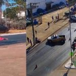 Motociclista morre ao ser fechada e arrastada por caminhão; vídeo