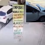 Vídeo mostra PM atingindo caminhonete em avenida de Cuiabá