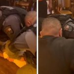 Tornozelado suplica pela vida na Praça Popular; veja vídeo