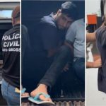 Vídeo mostra assassino de ex-namorada chegando em delegacia de Cuiabá