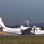 Avião particular faz pouso ‘de barriga’; veja o vídeo