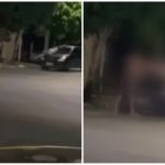 Mulher pendura em carro para impedir fuga de ex com filha em MT; vídeo