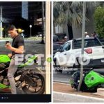 Jovem de 20 anos sofre acidente com moto de alta cilindrada na Av. Miguel Sutil