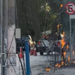 Fios da Oi internet pegam fogo e derrubam sistemas da Saúde; vídeo