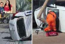 Casal capotou veículo após perseguição por briga de trânsito, diz delegado que expõe omissão da família do outro veículo