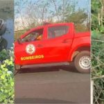 Motorista perde o controle e cai com veículo no Rio Cuiabá