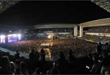 Raimundos levanta público na Arena Pantanal enquanto fãs aguardam Guns N’ Roses; vídeos