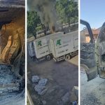 Homem invade pátio de transportadora e coloca fogo em caminhão; vídeo