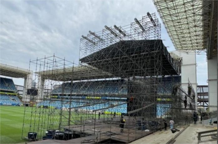 palco arena pantanal