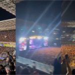 Público hostiliza Lula ir tomar durante intervalo do show do Guns