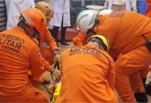 Professor que passou 14h em caixa d’água de supermercado se joga de obra do Pronto-Socorro de VG