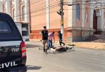Câmera registra atropelamento que matou ciclista em Cuiabá (imagens fortes)