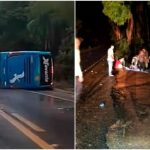 Ônibus que saiu de MT capota em Goiás; 3 mortos e 35 feridos