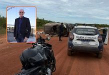 Empresário escapa de sequestro em Várzea Grande após capotar carro e fingir estar morto