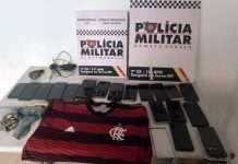 PM prende suspeito de furtos em série por arrastão em lojas em MT