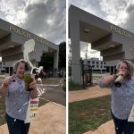 Professora da Unemat estoura champanhe na porta PF onde Bolsonaro está preso