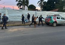 Quatro homens são presos em flagrante trocando socos em avenida de VG