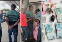 Casal perigoso investigado por triplo homicídio é preso no aeroporto de VG; vídeo