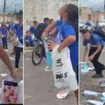 Vídeo: Estudantes de Cuiabá rasgam livros de escola; Seduc convoca pais