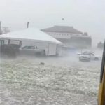 Temporal com granizo causa estragos em Campo Novo do Parecis