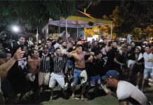 Veja festa de torcedores do Corinthians em Cuiabá para comemorar vaga na final da Copa do Brasil
