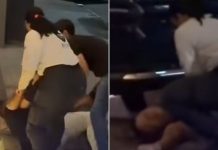 Mulher tenta separar briga entre machões e acaba levando voadora em MT