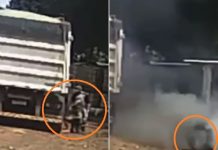 Pneu de caminhão explode, arremesa e mata funcionário de fazenda; veja vídeo