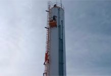 Homem cai em reservatório de água de 12 metros e mobiliza bombeiros em Cuiabá