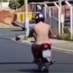 Vídeo mostra amante nu escapando de marido após flagrante de traição
