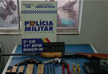 PM e Gaeco apreendem armas de fogo e munições durante operação em Sinop