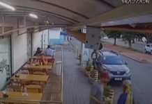 Dono de padaria aborda homem, é atacado com faca, mas sai ileso