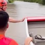 Temporal atinge cidade de MT e deixa moradores isolados