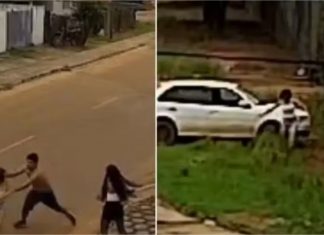 Vídeo: Homem persegue e atropela ex-namorada por não aceitar término em MT