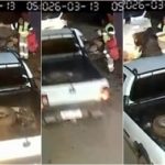 Vídeo mostra marido atropelando esposa duas vezes por ciúme