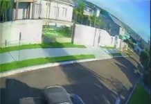 Câmera registra momento em que maníaco joga caminhonete contra adolescente