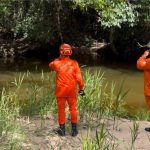Bombeiros localizam corpo de idoso que desapareceu após sair para pescar