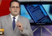 Vídeo: Apresentador passa mal, desmaia em estúdio e programa é interrompido em MT