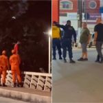 Bombeiros impedem homem de pular de viaduto em Cuiabá; prefeito Abilio auxilia no resgate